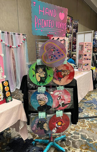 hand painted records